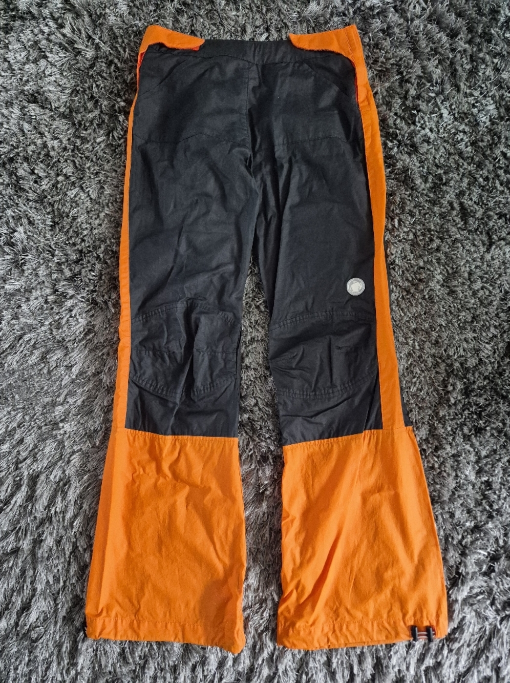 SIDESKID: Orange and Black Pants Size S